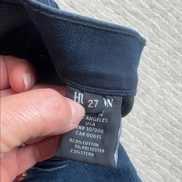 HUDSON TILDA Mid Rise Cigarette Jeans Toy Colour size 27 - Picture 4 of 8